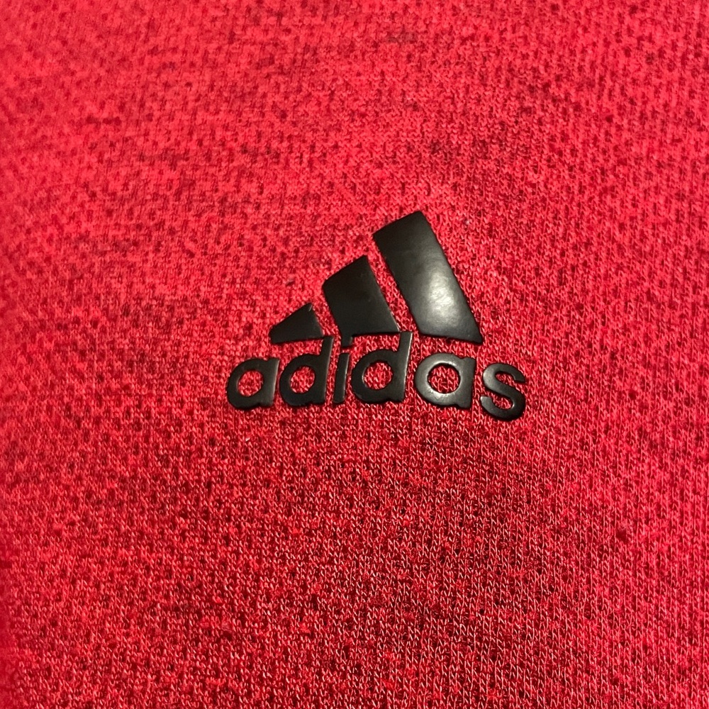 Men’s Adidas Red Quarter-Zip - Picture 3 of 10